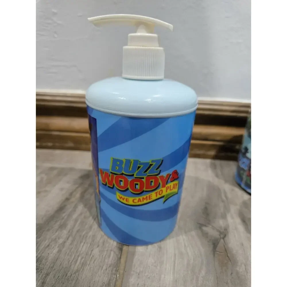 VTG Toy Story Buzz & Woody Kids Bathroom Set: Soap Dispenser & Toothbrush NOS